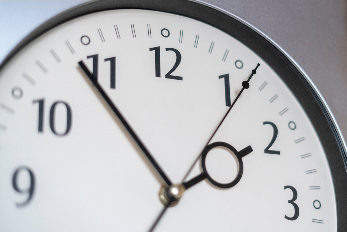 A close up shot of a clock